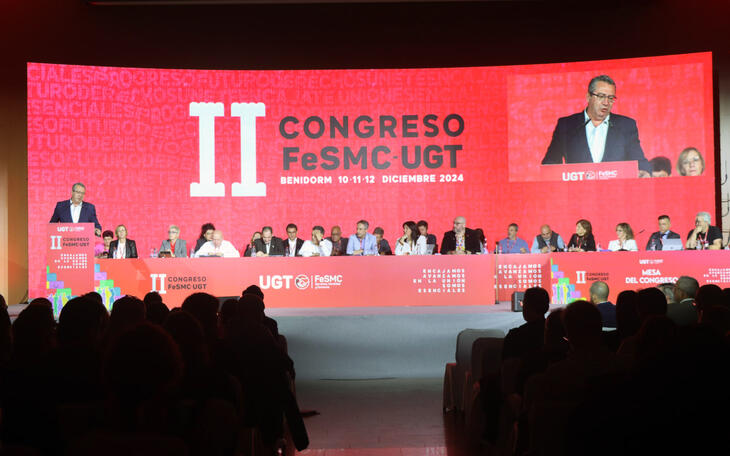 Toni Pérez destaca el peso del sector servicios para el empleo en la apertura del II Congreso Federal FeSMC–UGT